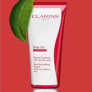 Clarins Body Fit Active Cream - Red and White